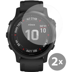 Garmin Fenix 6 Pro 47mm Tempered Glass -  Screenprotector 2 Pack