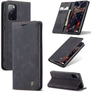 CASEME Samsung Galaxy S20 FE Retro Wallet Case - Black
