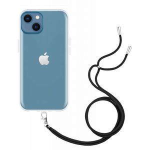 iPhone 13 Mini Soft TPU Case with Strap - (Clear)