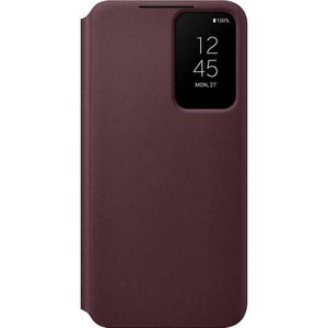 Samsung Galaxy S22 Clear View Cover (Burgundy) - EF-ZS901CE