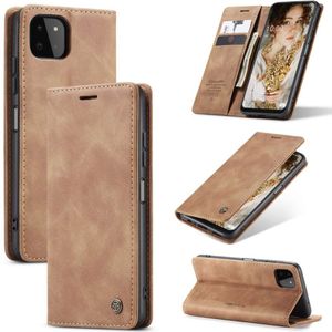 CASEME Samsung Galaxy A22 5G Retro Wallet Case - Brown