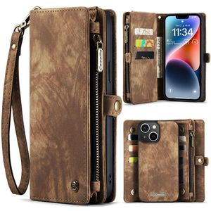 CASEME iPhone 15 Plus Vintage Portemonnee Hoesje - Brown