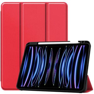 Apple iPad Pro 11 2021/2022 Smart Tri-Fold Case With Pencil Slot (Red)