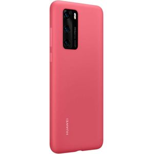 Huawei P40 Silicon Protective Case (Berry Red) - 51993727