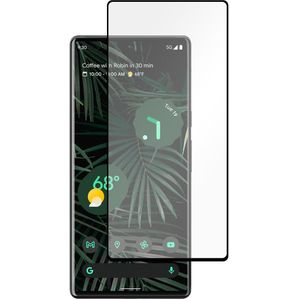 Full Cover Screenprotector Google Pixel 6 Pro Tempered Glass - black
