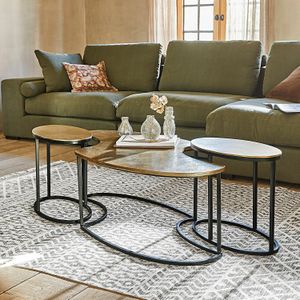Salontafel set van 3 Pétalique