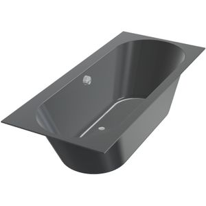 Ligbad beterbad xenz madeira 180x80 cm inclusief badpoten ebony