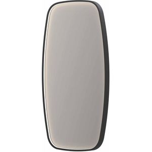 Spiegel ink sp31 40x4x80 cm incl. Led-verlichting en spiegelverwarming mat zwart
