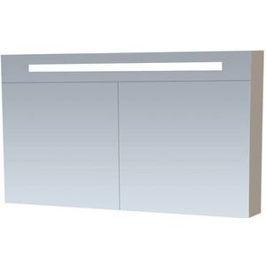 Spiegelkast double face exclusive line 120 cm hoogglans taupe