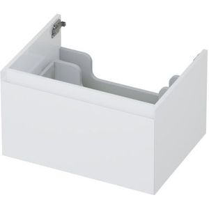 Onderkast ink 1 lade greeploos gelakt 45gr 60 cmx45 cmx35 cm hoogglans wit 1240102