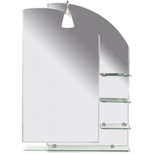 Badkamerspiegel sapho wega 65x90 cm met planchetten glas