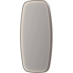 Spiegel ink sp31 40x4x80 cm incl. Led-verlichting en spiegelverwarming geborsteld rvs