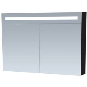 Spiegelkast double face exclusive line 100 cm hoogglans zwart