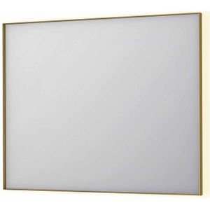 Spiegel ink sp32 100x4x80 cm incl. Indirect led-verlichting rondom en spiegelverwarming geborsteld mat goud