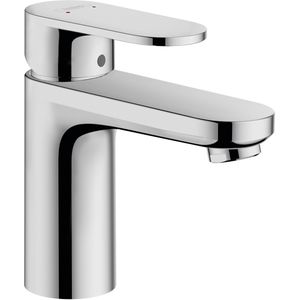 Wastafelmengkraan hansgrohe vernis blend 100 eengreeps met metalen trekwaste chroom