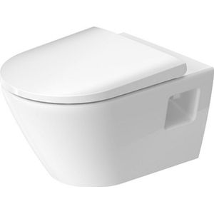 Toilet duravit d-neo hygieneglaze wand rimless diepspoel 54 cm hoogglans wit
