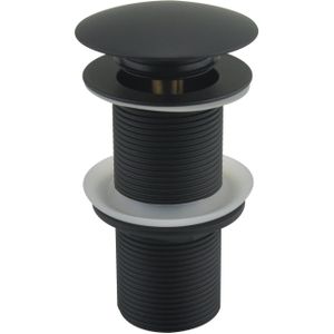 Clickwaste best design nero lange draad 5/4" 10 cm messing mat zwart
