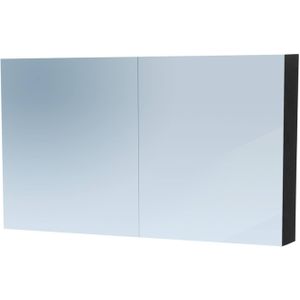 Spiegelkast dual exclusive line 120 cm black wood