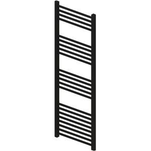 Radiator bws wingrave 140x40 cm mat zwart zij-onderaansluiting