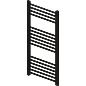 Radiator bws wingrave 100x40 cm mat zwart zij-onderaansluiting