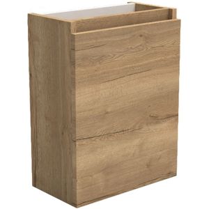 Fonteinkast sanilux trendline 52x40x22 cm rechts softclose natural oak