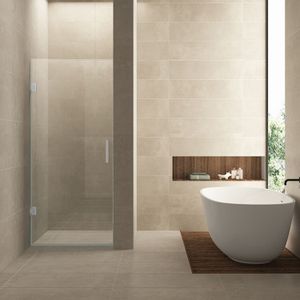 Nisdeur wiesbaden less 70x200 cm 8 mm nano helder glas geborsteld staal