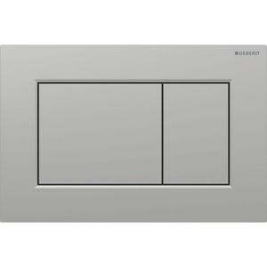 Geberit drukplaat sigma 01, 2-toets square kunststof gelakt mat chroom
