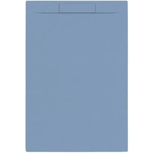 Douchebak + sifon allibert rectangle 120x80 cm mat blauw balt