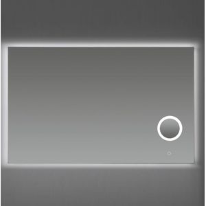 Badkamerspiegel sanilux met spiegelverwarming dimbare led-verlichting en make-up spiegel 120x70x2,5 cm