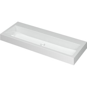 Ink wastafel momento polystone zonder kraangat 120 cmx45 cmx9 cm glans wit 3421040