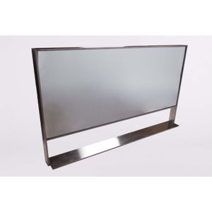 Badkamerspiegel casajoy 120x70 cm rvs frame en planchet