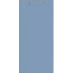 Douchebak + sifon allibert rectangle 180x90 cm mat blauw balt