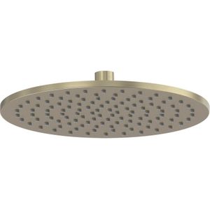 Hoofddouche may medium 25 cm met antikalk nozzles geborsteld mat goud pvd