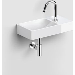 Fonteinset clou vale incl. Toebehoren 7x38 cm glanzend wit