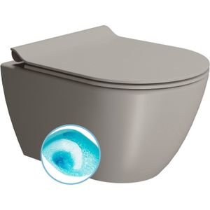 Wand toilet swirlflush sapho pura 36x50 cm mat grijs