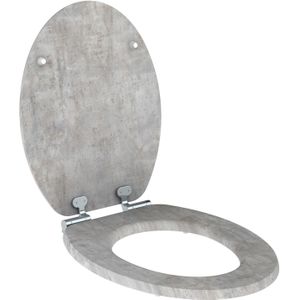 Toiletzitting allibert naturo 36,7x5x45 cm licht beton