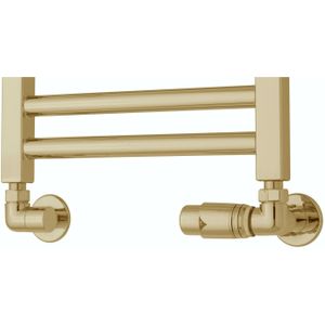Radiator zij-aansluitset tvs ventile 220 goud