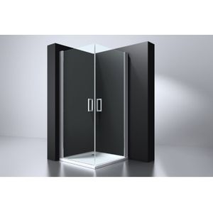 Douchecabine best design erico vierkant met twee deuren 100x100x192 cm 6mm veiligheidsglas