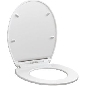 Toiletzitting allibert system soft-close afklikbaar glanzend wit