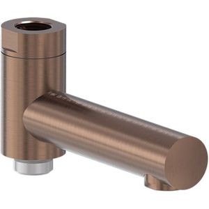 Baduitloop may voor regendoucheset 1/2" aansluiting geborsteld mat koper pvd