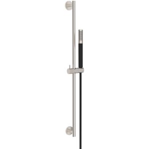 Glijstangset bws moran met staafhanddouche 1 stand 150 cm geborsteld staal/mat zwart