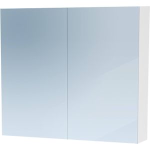 Spiegelkast dual exclusive line 80 cm hoogglans wit