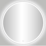 Badkamerspiegel Best Design Venetië White LED Verlichting 80x80 cm Rond Mat Wit