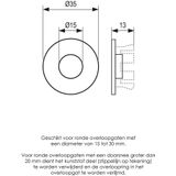 Brauer Gold Edition Overloopring 3cm PVD geborsteld goud