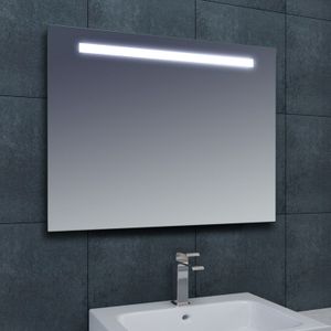 Badkamerspiegel Tigris - 120x80cm - Geintegreerde LED Verlichting - Lichtschakelaar