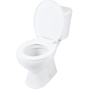 Toiletpot differnz staand met pk uitgang inclusief toiletbril wit