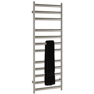 Eh design radiator athena met digitale thermosstaat 50x120 cm geborsteld rvs