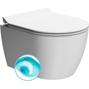Wand toilet swirlflush sapho pura 35x46 cm mat wit