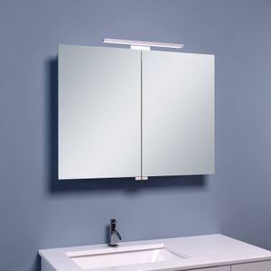 Bws led spiegelkast luxe aluminium 80x60x14 cm