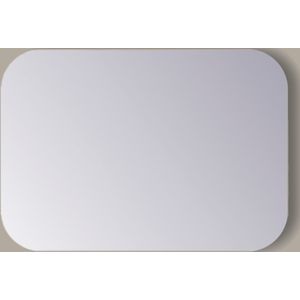 Spiegel rechthoek sanicare q-mirrors afgeronde hoeken 60x120 cm pp geslepen incl. Ophanging